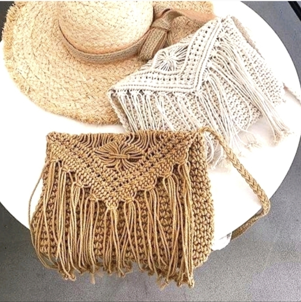 Purse Tassel Tote over the shoulder Boho Style Shoulder Bag Hippie Purse